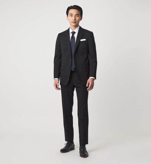 UNITED ARROWS green label relaxing「MODERATION SUIT 2B HC/BW- モデレーション スーツ ジャケット ＆ パンツ 上下セット 裾仕上げ済 -ストレッ」|スーツ|