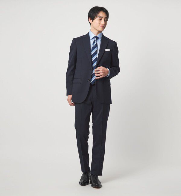 UNITED ARROWS green label relaxing「MODERATION SUIT 2B HC/BW- モデレーション スーツ ジャケット ＆ パンツ 上下セット 裾仕上げ済 -ストレッ」|スーツ|