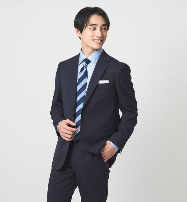 UNITED ARROWS green label relaxing「MODERATION SUIT 2B HC/BW- モデレーション スーツ ジャケット ＆ パンツ 上下セット 裾仕上げ済 -ストレッ」|スーツ|