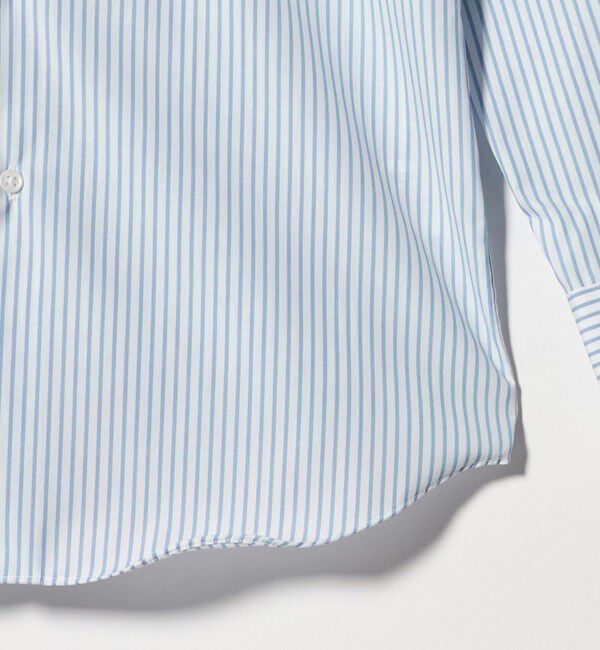 UNITED ARROWS green label relaxing「コットン ストライプ ワイドカラー ドレスシャツ -イージーアイロン-」|シャツ・ブラウス|