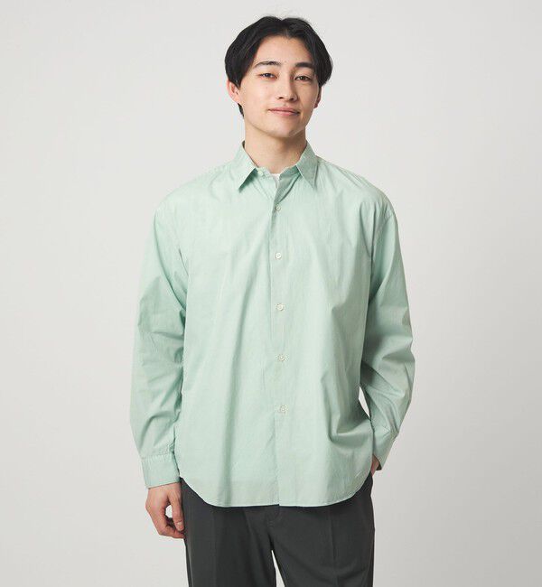 UNITED ARROWS green label relaxing「コットン ブロード ガーメントダイ レギュラーカラー 長袖 シャツ」|シャツ・ブラウス|