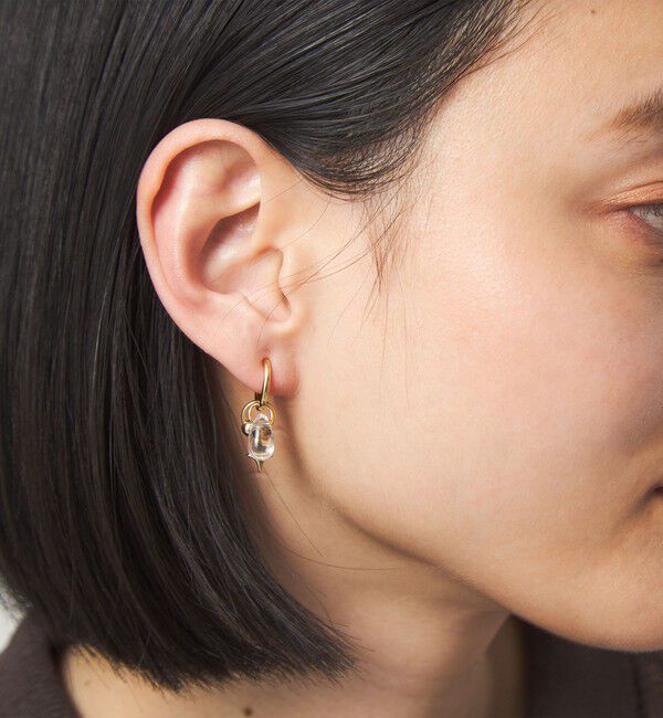 UNITED ARROWS green label relaxing「4WAY パーツミックス フープ イヤリング」|イヤリング|GOLD