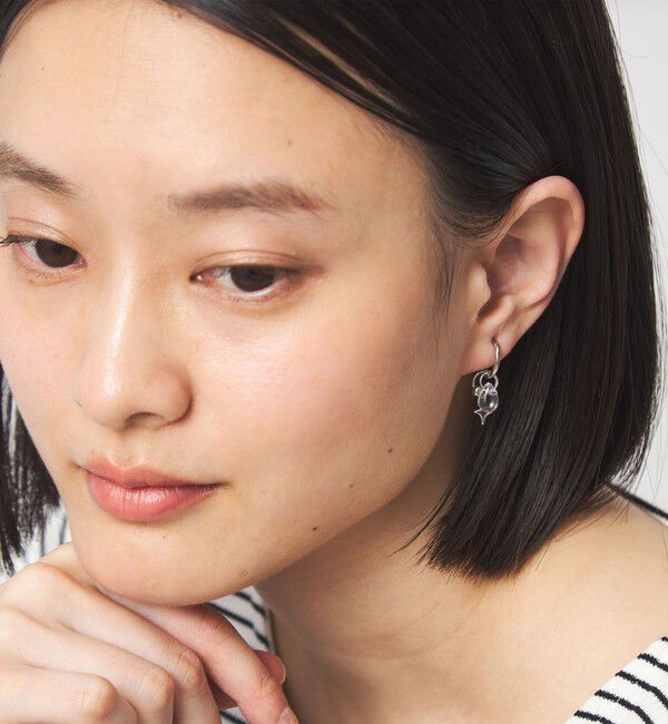 UNITED ARROWS green label relaxing「4WAY パーツミックス フープ イヤリング」|イヤリング|