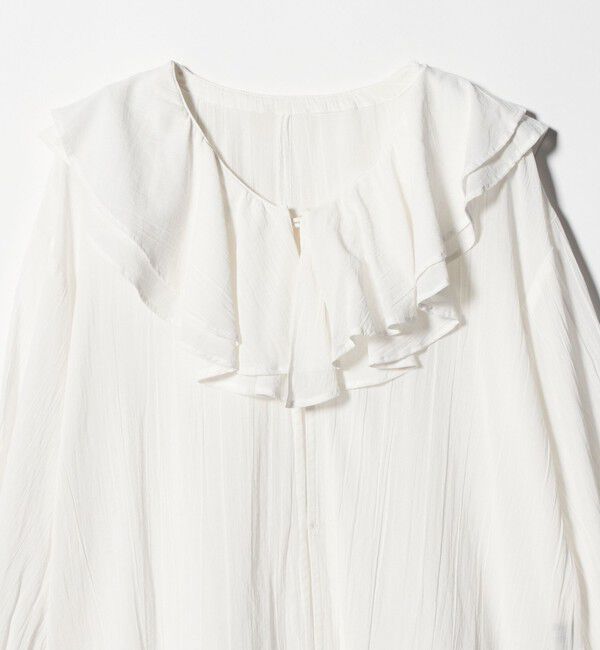 UNITED ARROWS green label relaxing「100/2 ラッフルカラー ブラウス」|シャツ・ブラウス|