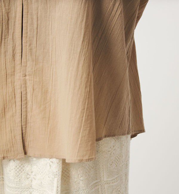 UNITED ARROWS green label relaxing「100/2 ラッフルカラー ブラウス」|シャツ・ブラウス|