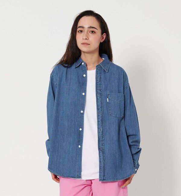 California General Store「＜CGS.＞オーガニック コットン デニム A.N レギュラーカラー シャツ」|シャツ・ブラウス|