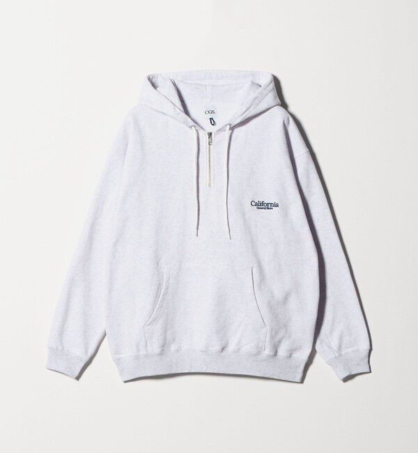 California General Store「＜CGS.＞オーガニックコットン ハーフジップ フーディ スウェット」|スウェット・ジャージ|LT.GRAY