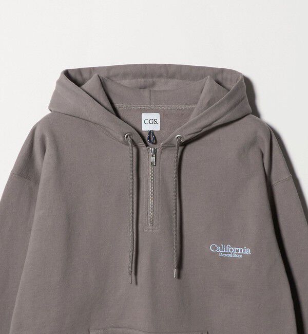California General Store「＜CGS.＞オーガニックコットン ハーフジップ フーディ スウェット」|スウェット・ジャージ|