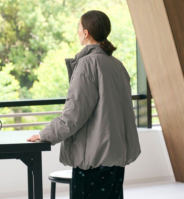 WEB限定 Wardrobe DAILY MINIMAL】スタンドカラー コクーンダウン