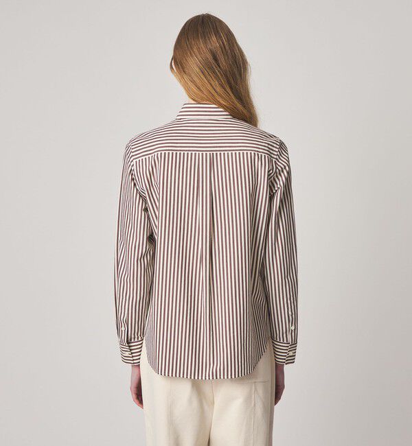 STEVEN ALAN「＜Steven Alan＞コットン キュプラ ストライプ シャツ」|シャツ・ブラウス|