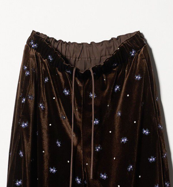 BEAUTY&YOUTH UNITED ARROWS「エンブロイダリー ベロアイージーパンツ ウォッシャブル」|その他|