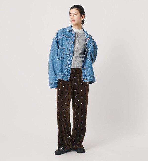 BEAUTY&YOUTH UNITED ARROWS「エンブロイダリー ベロアイージーパンツ ウォッシャブル」|その他|