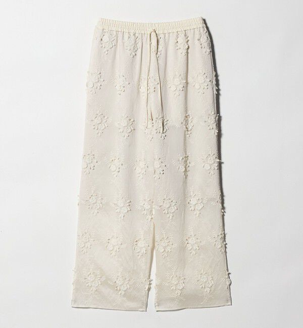 BEAUTY&YOUTH UNITED ARROWS「セルロースナイロン エンブロイダリー イージーパンツ」|その他|OFF WHITE