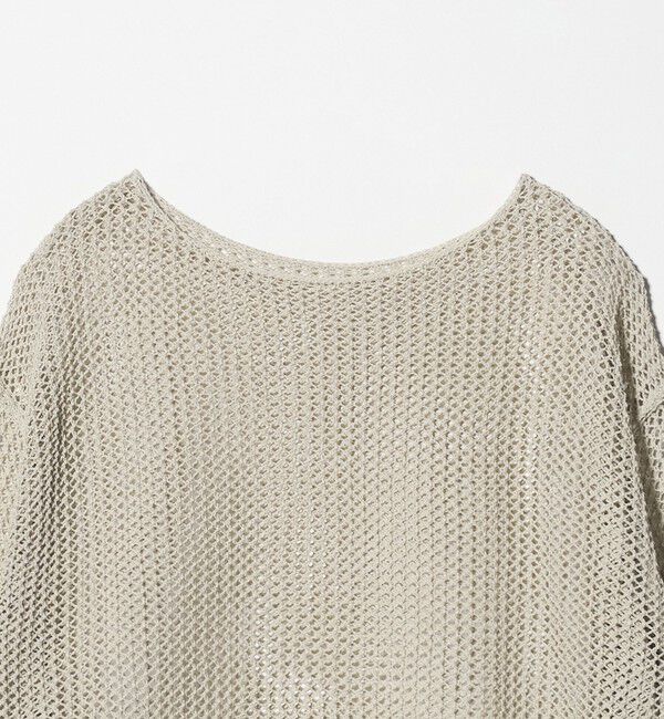 BEAUTY&YOUTH UNITED ARROWS「ペーパー メッシュ ショート ワイド ニットプルオーバー ウォッシャブル」|ニット・セーター|