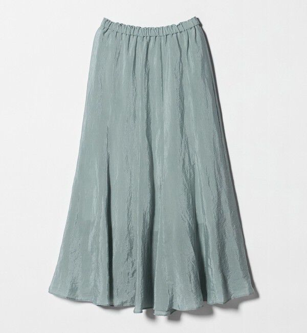 BEAUTY&YOUTH UNITED ARROWS「セルロースナイロン ワッシャーロングスカート ウォッシャブル」|スカート|LIME