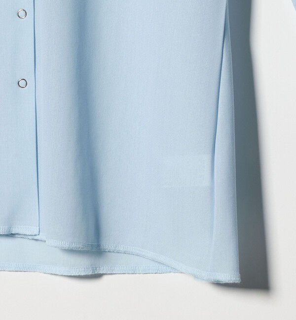 BEAUTY&YOUTH UNITED ARROWS「リングボタン チュール カーディガン ウォッシャブル 接触冷感」|カーディガン|