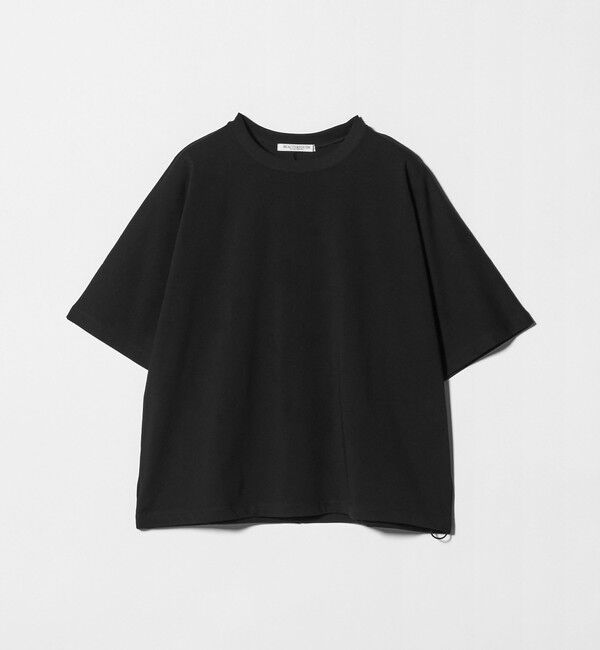 BEAUTY&YOUTH UNITED ARROWS「ヘム ドローストリング 5分袖 Tシャツ」|Tシャツ・カットソー|BLACK