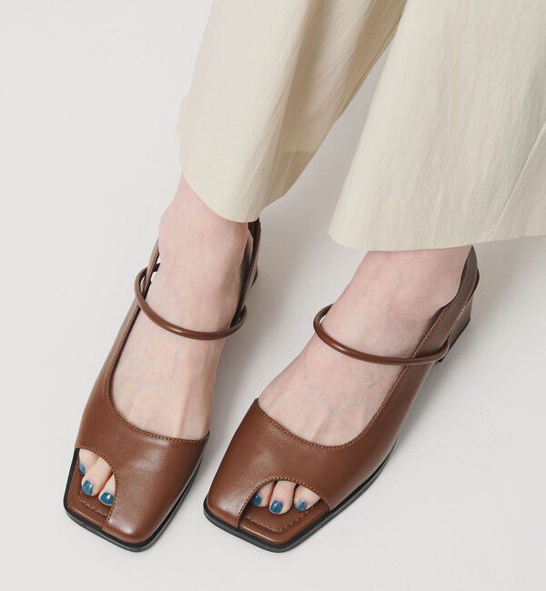 BEAUTY&YOUTH UNITED ARROWS「オープントゥ バックストラップミュール サンダル」|サンダル|