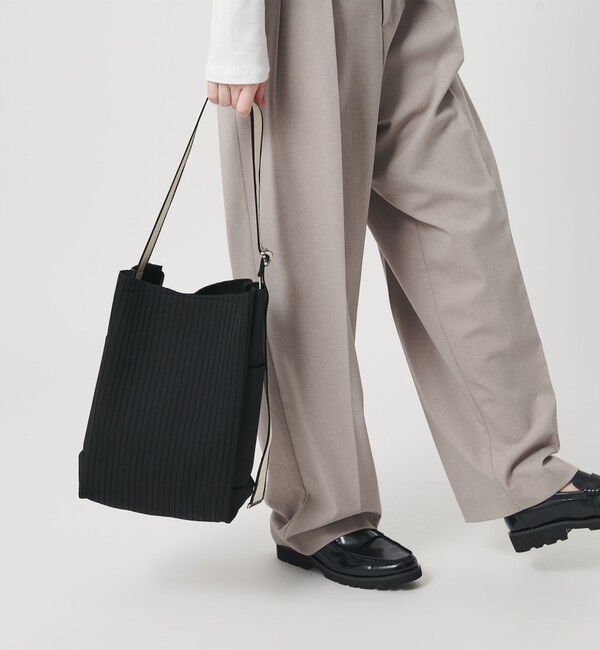 BEAUTY&YOUTH UNITED ARROWS「ラインテープ ニット ショルダーバッグ」|ショルダー・メッセンジャー|