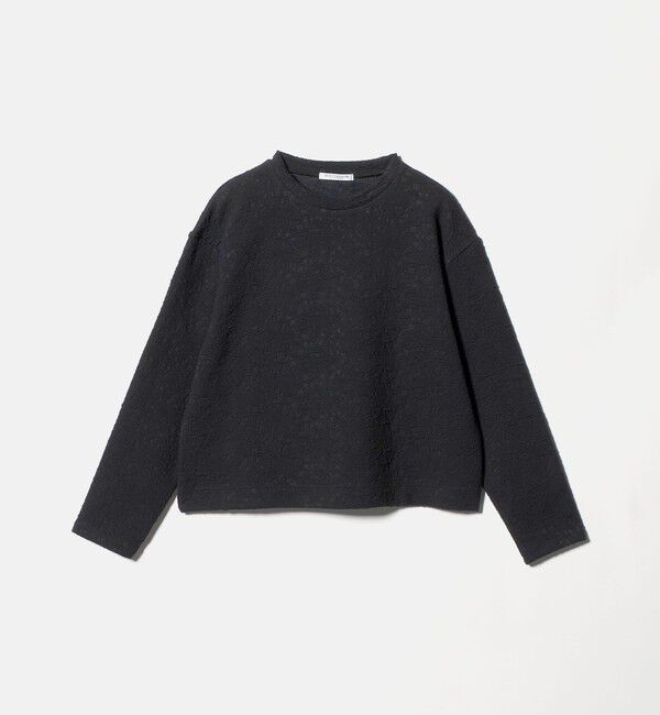 BEAUTY&YOUTH UNITED ARROWS「ジャガード クルーネック プルオーバー」|Tシャツ・カットソー|BLACK