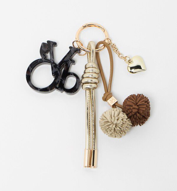 BEAUTY&YOUTH UNITED ARROWS「＜VIOLAd&rsquo;ORO＞ポンポン ロゴ バッグチャーム」|チャーム・キーホルダー|