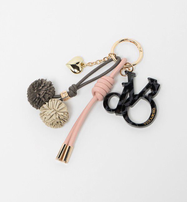 BEAUTY&YOUTH UNITED ARROWS「＜VIOLAd&rsquo;ORO＞ポンポン ロゴ バッグチャーム」|チャーム・キーホルダー|