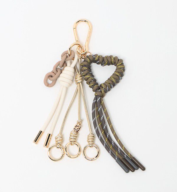 BEAUTY&YOUTH UNITED ARROWS「＜VIOLAd&rsquo;ORO＞コード ハート バッグチャーム」|チャーム・キーホルダー|DK.GRAY