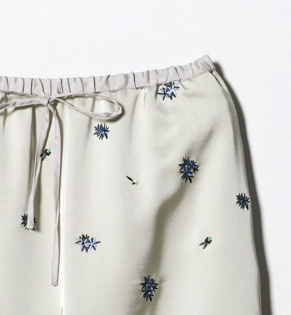 BEAUTY&YOUTH UNITED ARROWS「フラワー エンブロイダリー ドローストリング スカート ウォッシャブル」|スカート|