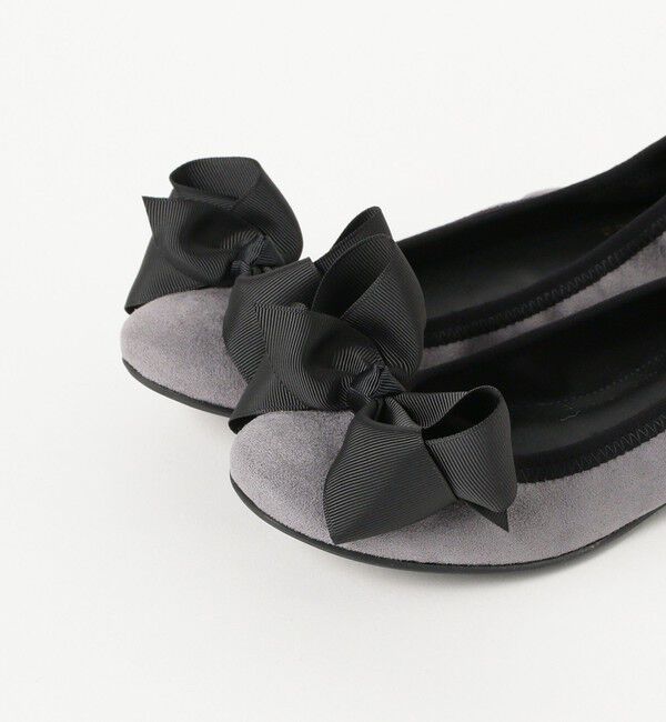 Ray BEAMS 「SEPTEMBER MOON / リボン バレエシューズ ソリッド」|バレエシューズ|