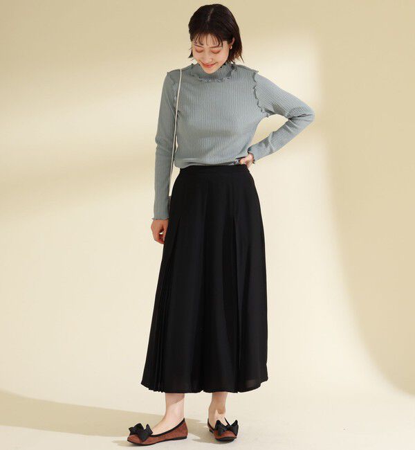 Ray BEAMS 「SEPTEMBER MOON / リボン バレエシューズ ソリッド」|バレエシューズ|