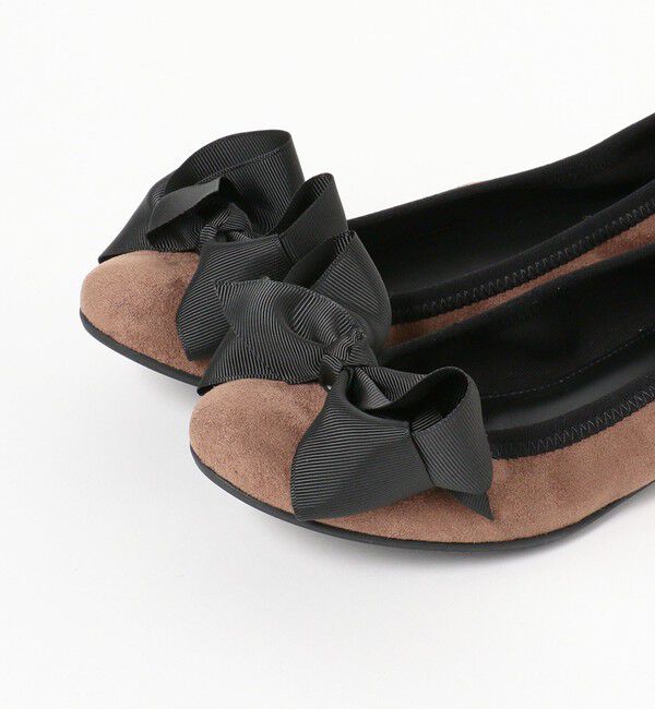 Ray BEAMS 「SEPTEMBER MOON / リボン バレエシューズ ソリッド」|バレエシューズ|