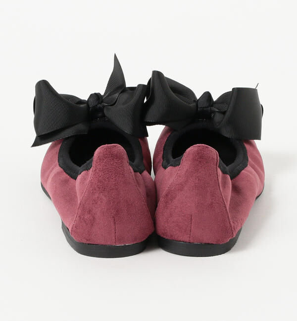 Ray BEAMS 「SEPTEMBER MOON / リボン バレエシューズ ソリッド」|バレエシューズ|