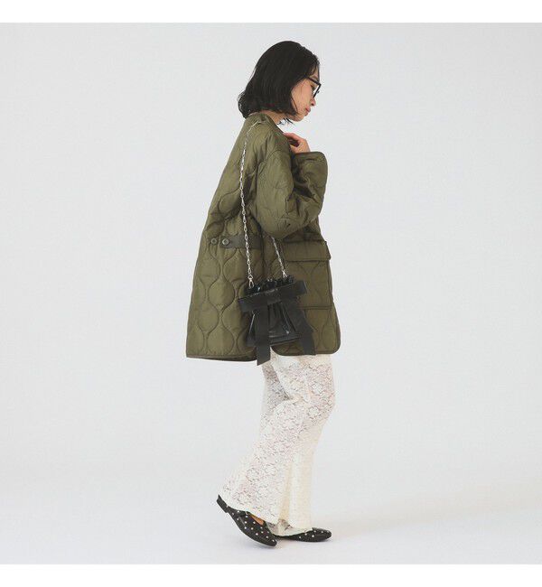 Ray BEAMS 「キルティング ノーカラー ブルゾン」|ブルゾン・スタジャン|