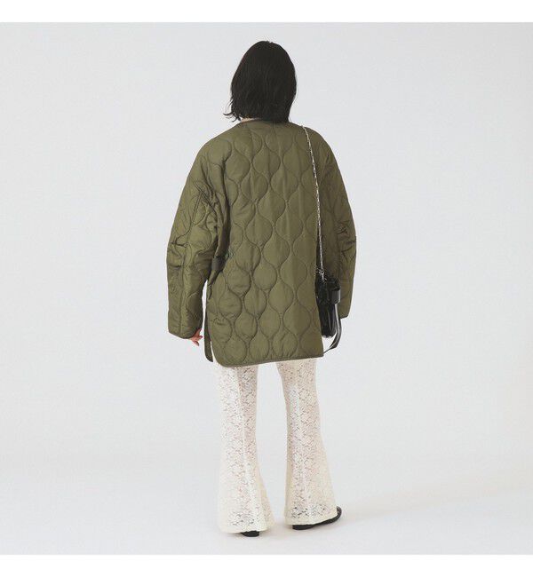 Ray BEAMS 「キルティング ノーカラー ブルゾン」|ブルゾン・スタジャン|