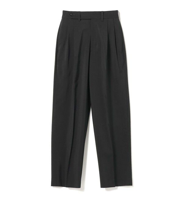 Demi-Luxe BEAMS 「AK+1 / スーパーブラック ストレートパンツ」|スラックス|