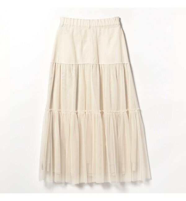 Ray BEAMS 「チュール キリカエ ティアード スカート」|スカート|