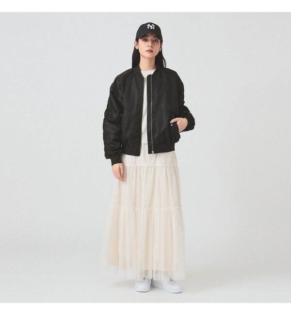 Ray BEAMS 「チュール キリカエ ティアード スカート」|スカート|