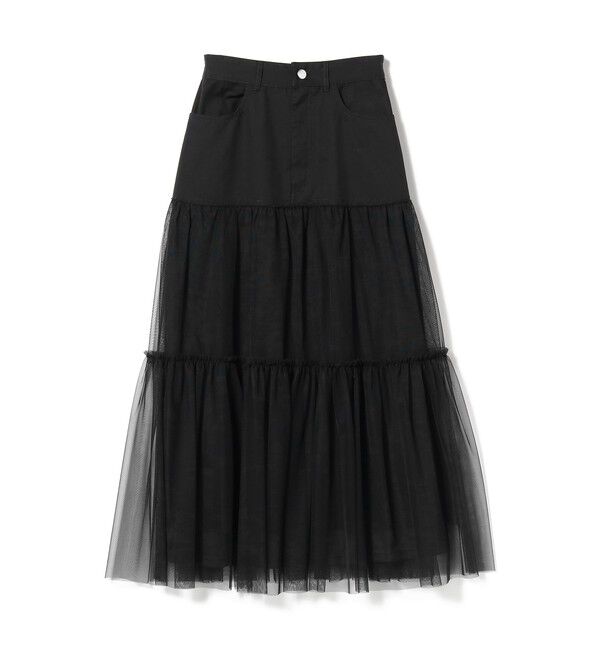 Ray BEAMS 「チュール キリカエ ティアード スカート」|スカート|