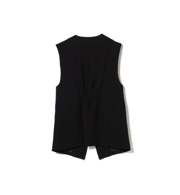Ray BEAMS 「ノーカラー バック ギャザー ジレ」|ベスト・ジレ|