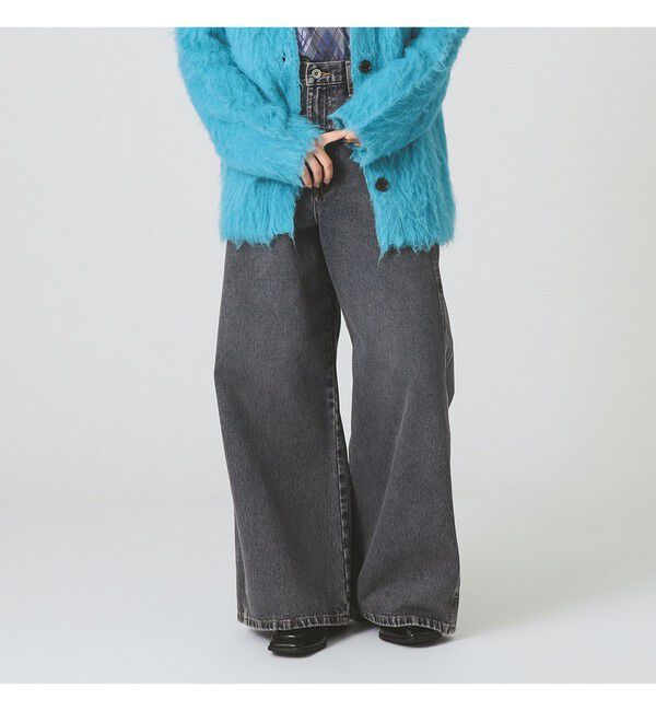 Ray BEAMS 「オーバーダイ デニム パンツ」|デニム|