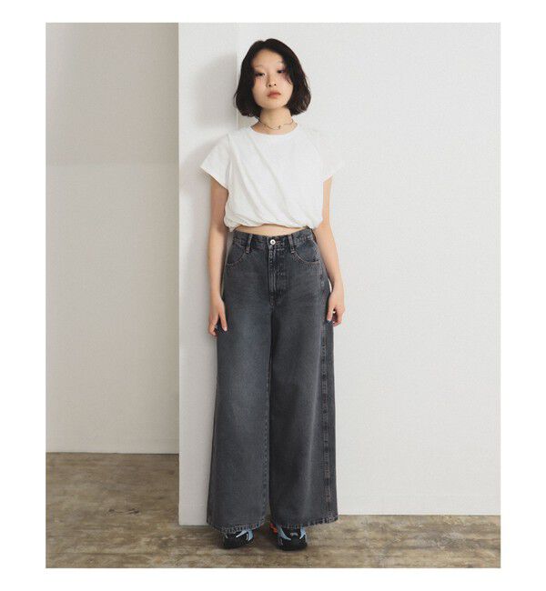 Ray BEAMS 「オーバーダイ デニム パンツ」|デニム|