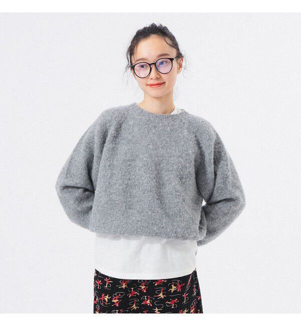 BEAMSBOY「【別注】Nor&rsquo;Easterly / シェットランド シャギー クルーネック 25FW」|ニット・セーター|MID_GREY