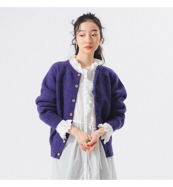 BEAMSBOY「【別注】Nor&rsquo;Easterly / シェットランド シャギー カーディガン 25F」|ニット・セーター|IRIS