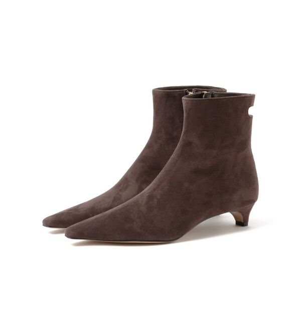 Demi-Luxe BEAMS 「HENRI EN VARGO / Caroline ショートブーツ」|パンプス|BROWN_SUEDE