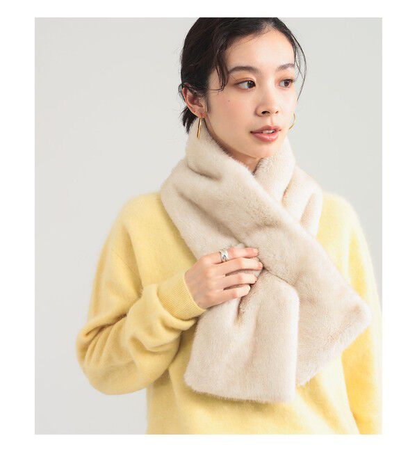 Demi-Luxe BEAMS 「ミンク フェイクファー マフラー」|ストール|