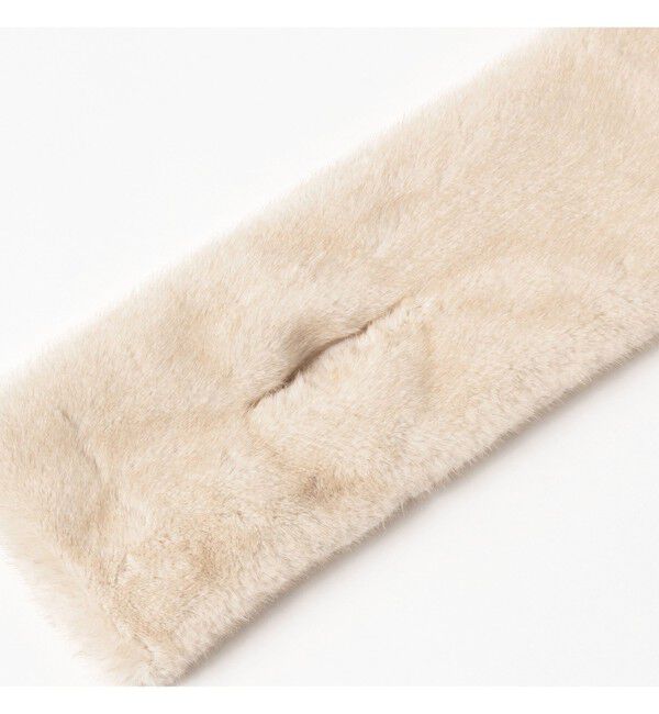 Demi-Luxe BEAMS 「ミンク フェイクファー マフラー」|ストール|
