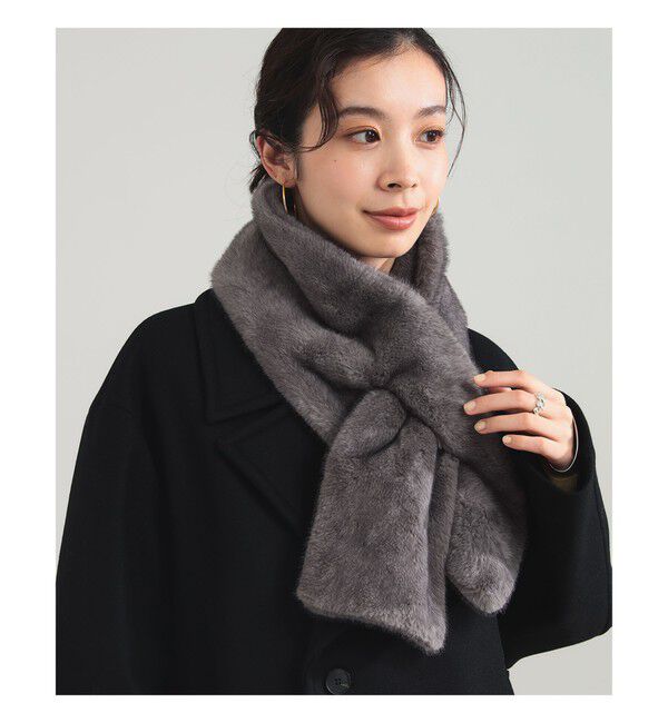Demi-Luxe BEAMS 「ミンク フェイクファー マフラー」|ストール|