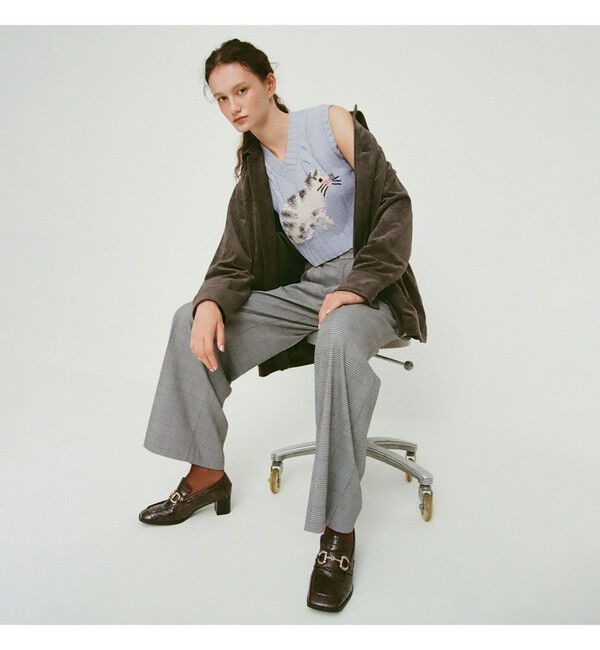 Ray BEAMS 「フェイク スエード ハーフ コート」|ダッフルコート|