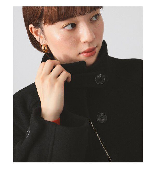 Ray BEAMS 「スタンドカラー シングル コート」|ダッフルコート|