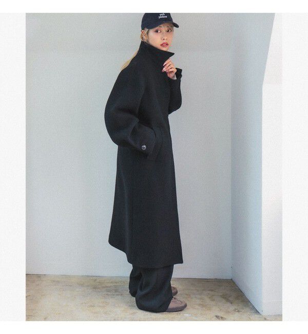 Ray BEAMS 「スタンドカラー シングル コート」|ダッフルコート|